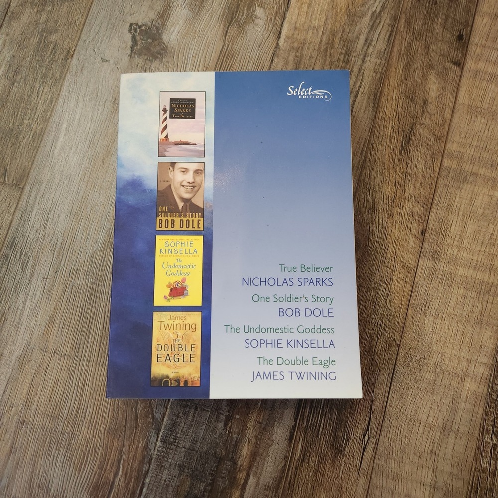 Select Editions Nicholas Sparks Bob Dole Sophie Kinsella James Twining Paperback